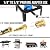 12FT RV Quick Connect Propane Hose for RV to Grill, with Elbow Adapter for 17" and 22" Blackstone Griddles, 3/8" Female Flare Propane Quick Connect Fittings for Grill Camp Chef Stove Portable Fire Pit