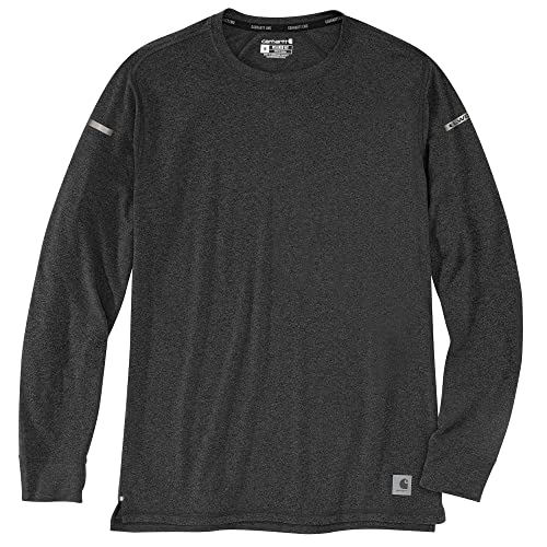 Carhartt Carhartt Lwd Langarm-T-Shirt mit lockerer Passform für Herren Grau XXL – Ansicht 1