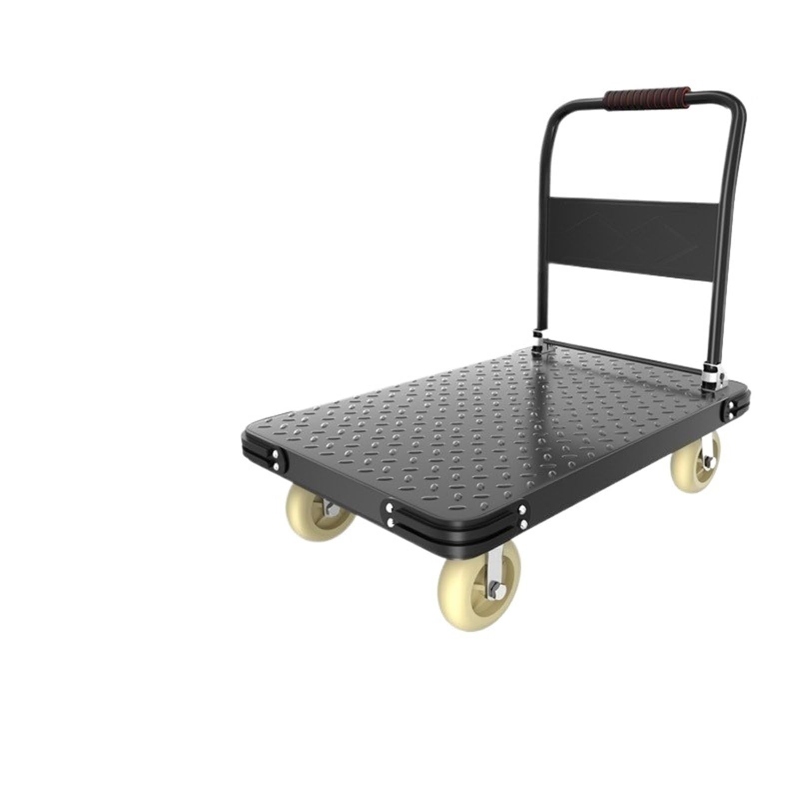 Platform Truck Cart, Household Folding Steel Platform Trolley With Silent Wheels(90-60-6a)