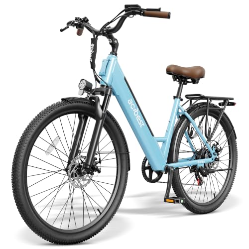 ACTBEST Electric Bike for Adults, Cores 27.5" Electric Commuter Bike Up to 70 Miles Long Range, with Peak 1200W Motor, 48V 576Wh Removable Battery, 7-Speed City Cruiser Mountain E Bike for Commuting image 6