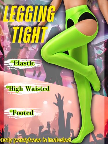 Sexy Shiny Tights, Sheer High-Waisted, Suspender Pantyhose For Women Rave Party Outfits Leggings Pants Exotic2