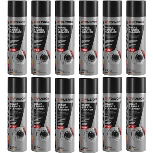 ProFusion Limpiador de Frenos y Embrague Pack de 12 - Brake & Parts Cleaner - Ayuda a Eliminar Aceites, Grasas, Alquitrán, Resina y Pegamento - No Daña Articulaciones ni Juntas - 650 ml