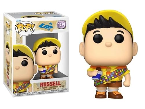 Funko Russell with Chocolate Bar and Scout Uniform + Pop Protector: Up Movie Pop! Disney Pixar Vinyl Figure (Gift Set Bundled with ToyBop Brand Box Protector Collector Case)