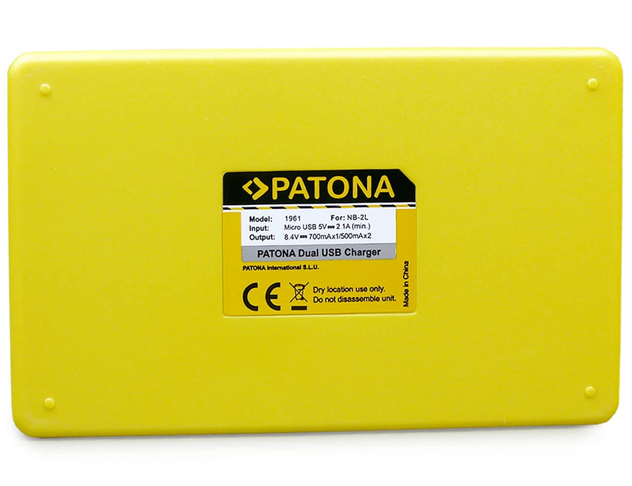 PATONA Cargador Doble + 2X NB-2LH Batería para Canon EOS 350D | También para EOS 400D, Rebel XTi y PowerShot – carga dos baterías a la vez