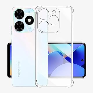 جراب حماية غوريلا متوافق مع موبايل انفينيكس سمارت 8 سيليكون شفاف من البولي يوريثين المقاوم للحرارة مضاد للصدمات زوايا للكاميرا دلـع موبايلك - لون