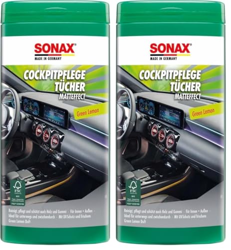 Sonax lingettes mattef pour nettoyer sa voiture pendant les trajets