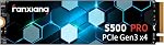 fanxiang S500 Pro 256GB NVMe SSD M.2 2280 PCIe Gen3x4 2800MB/s TLC 3D NAND 200TBW Internal Solid State Hard Drive, Black