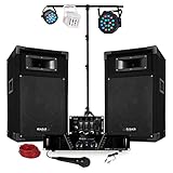  Pack Sono ampli + enceintes 500W + Table de mixage + 3 jeux de lumières + Portique