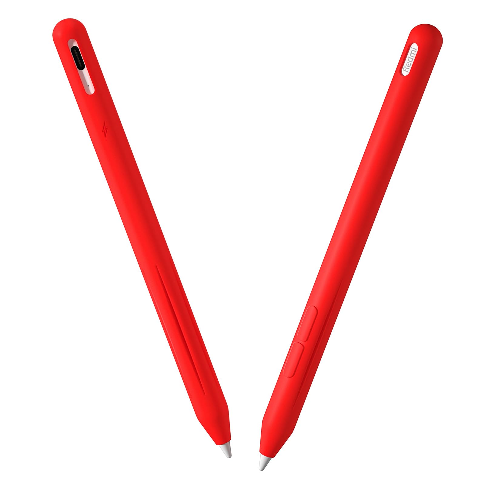 Oboe Silicone Pencil Case Skin Cover 'Compatible with' Redmi Smart Pen for Redmi Pad Pro Pen Case (Red) [Stylus Pencil is NOT Included]-image-44