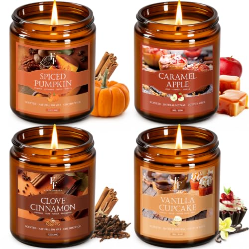 Fall Scented Soy Candles Set