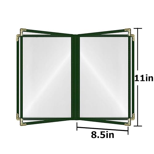 Miniatura 243 de Goodsmart - Fundas para menú de restaurante, paquete de 25 unidades, color negro, 2 vistas, soportes para menú de carga superior, cubiertas