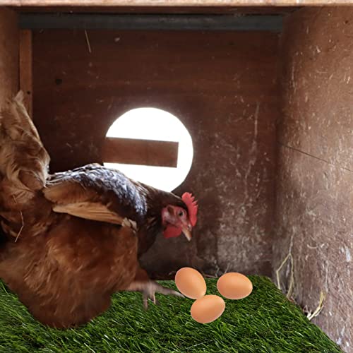 Image of 8PCS Chicken Nesting Pads for Laying Eggs,Washable Nest Box Pads Reusable Grass Mat Green Artificial Chicken Coop Liner Bedding for Hen,Chick,Duck