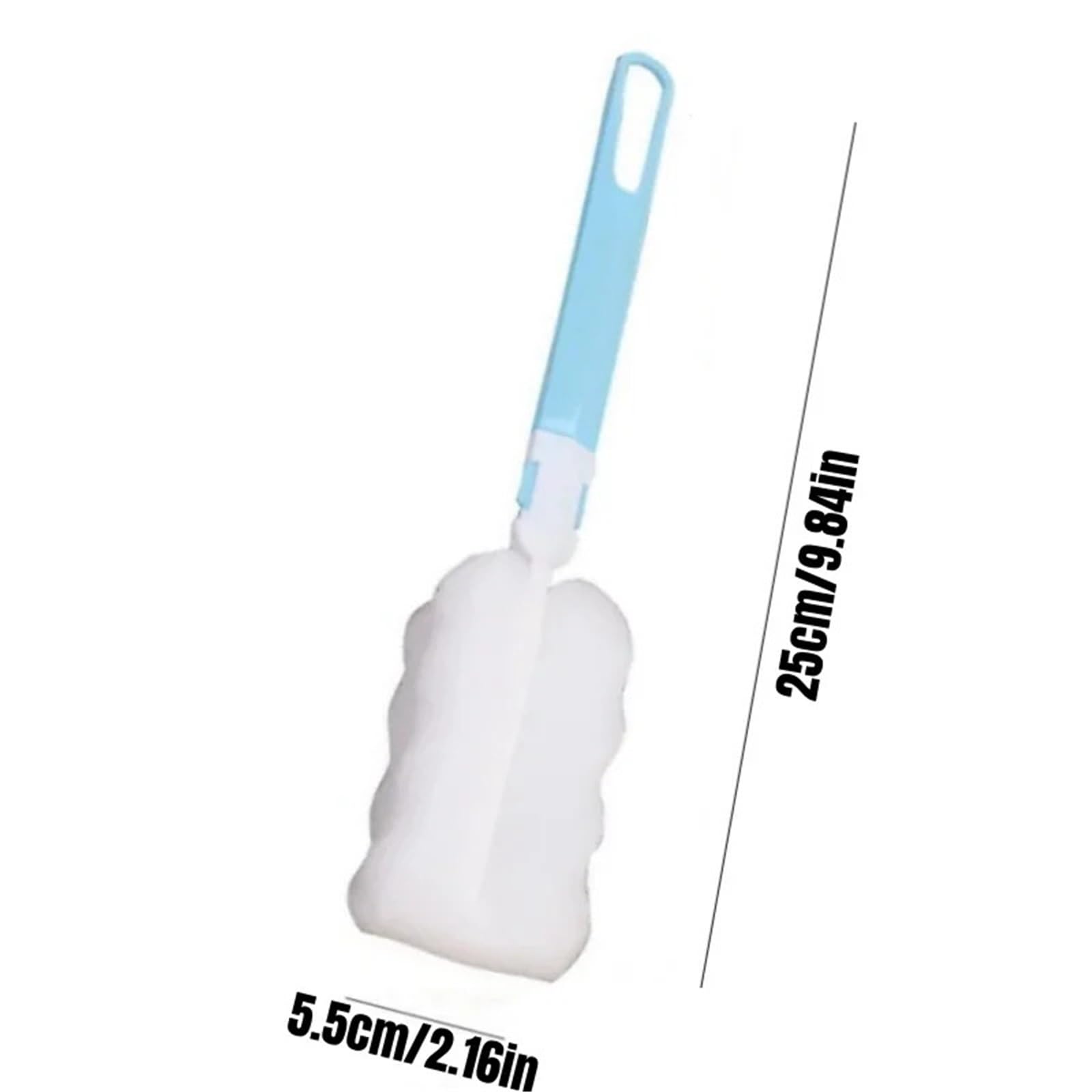 Goupillon Bouteille Brosse à éponge Douce à Long Manche, Brosse for Bouteille de Boisson, Verre de vin, Tasse en Verre, Outil de Nettoyage sans impasse pour la Cuisine(10PCS)