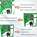 EQCOTWEA Hay Chopper Forage Grass Crusher and Dicing Grinder with Double-Feed Port 1100lb/h High Capacity for Animal Feed Making on Farm Ranch 220V 2.2KW