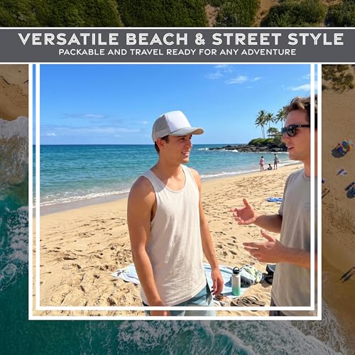 Image of Funky Junque Blank Mesh Foam Lightweight Snapback Trucker Hat | Lightweight Foam Trucker Hat with Breathable Mesh Back, Golf Beach and Street Style, Trendy Trucker Hats for Men