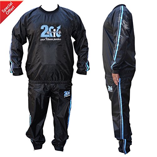 2Fit® Heavy Duty Sweat Suit Sauna Exercise Gym Suit Fitness, Weight Loss, AntiRip