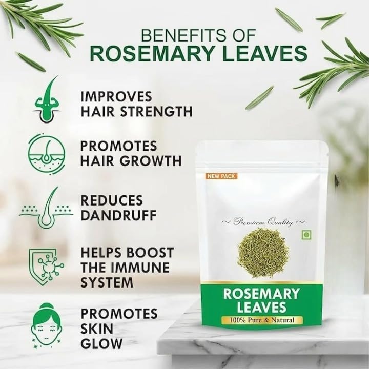 Dry Rosemary Leaves 100% Natural (200 gm) Herbal Tea For Hair Growth
