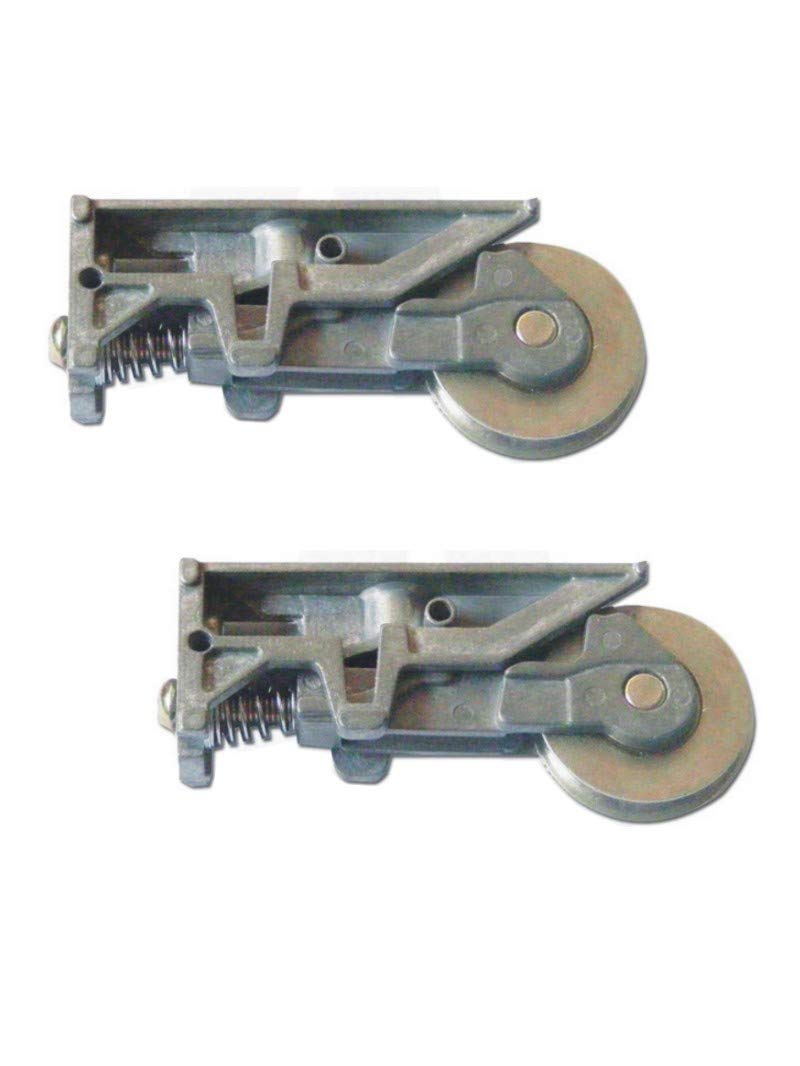 Gardinia Silver Inline Patio Door Single Steel Wheel Roller Bogie Pair