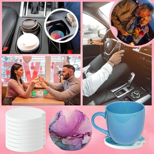 Portavasos Cerámicos Para Auto Juego 12 Piezas miniatura 5