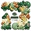 Dark Green,sage Green,coffee Brown,pastel Yellow