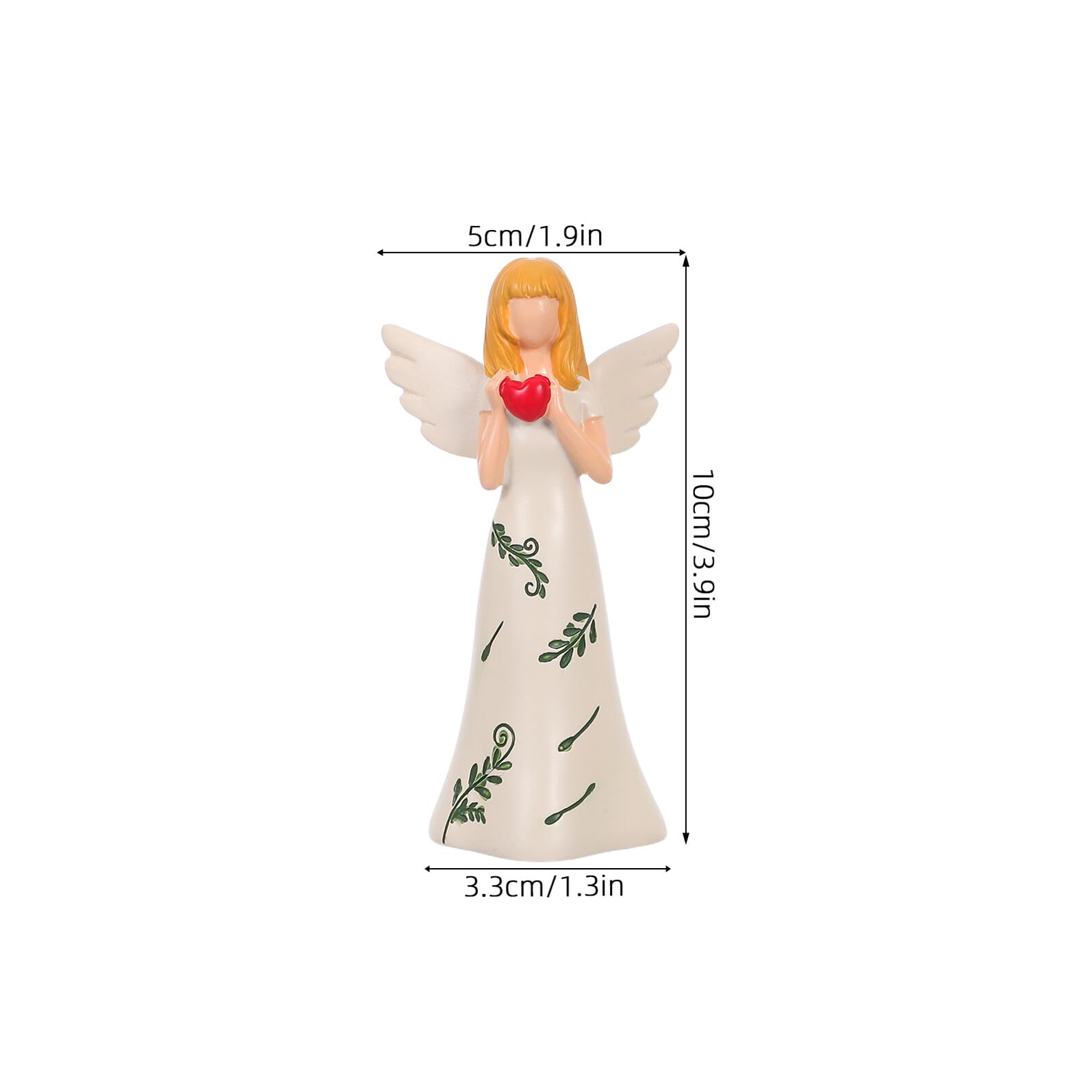 Toyvian 3 Piezas Figuras de Ángel Guardián Resina para Navidad Estatuas de Ángel Rezando Decoración Navideña para Mesa y Estantes Adornos Religiosos de Bendición