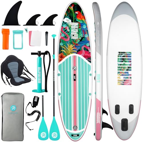 Niphean Tabla de Paddle Surf Hinchable con Accesorios Sup, Cubierta de EVA Antideslizante, Tabla de Paddle Surf de 320cm para Adultos y Jóvenes de Todos los Niveles de Habilidad