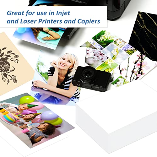 200 Sheets White Card Stock Printer Paper 32 Lb/120 Gsm Business Paper, White Cardstock Paper For Pringting, Copy, Arts Crafts, Letters, Invitations, Laser & Inkjet Printer Compatible (White) #TOP4