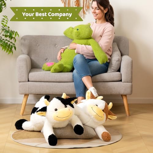 BEJOY Giant Frog Teddy Plüschtiere, Riesige Frosch Stofftier, Flauschiger Plüsch-Frosch Süßes Plüschspielzeug für Kinder Freundin Familie, Liebesgeschenke 95cm
