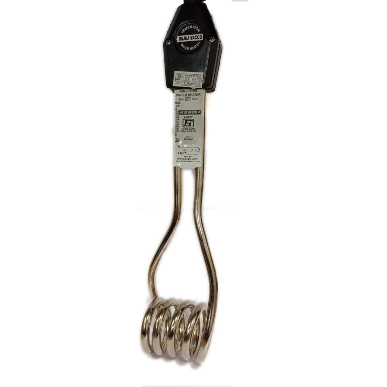 BAJAJ VACCO 2000 W Electric Immersion Water Heater Rod (Copper) - IR-03 :  Amazon.in: Home u0026 Kitchen