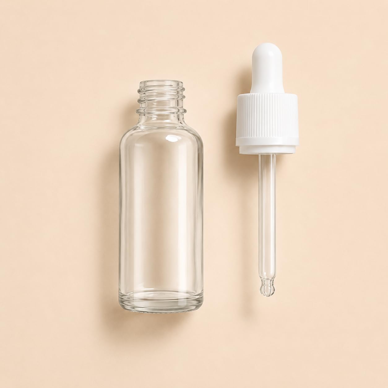 Pipettenflaschen 30 ml aus Klarglas, 24 Stück mit Pipette