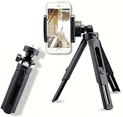 Mini Tripé de Mesa TriPod Portátil Flexivel Suporte Para Celular Universal Smartphone Articulado 360 Vídeos e Fotos