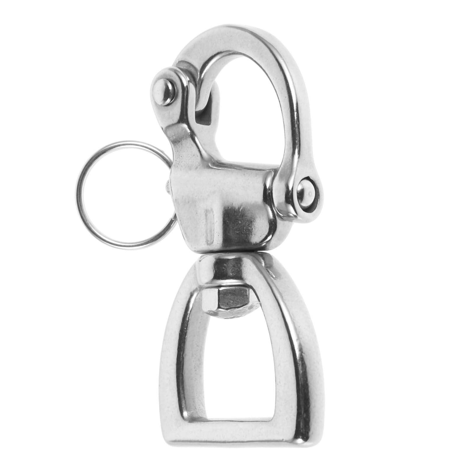 WHAMVOX Stainless Steel Buckle Rope Boat Yacht Shackle Outdoor Yacht Buckle Spring Shackle Wind Rope Buckle