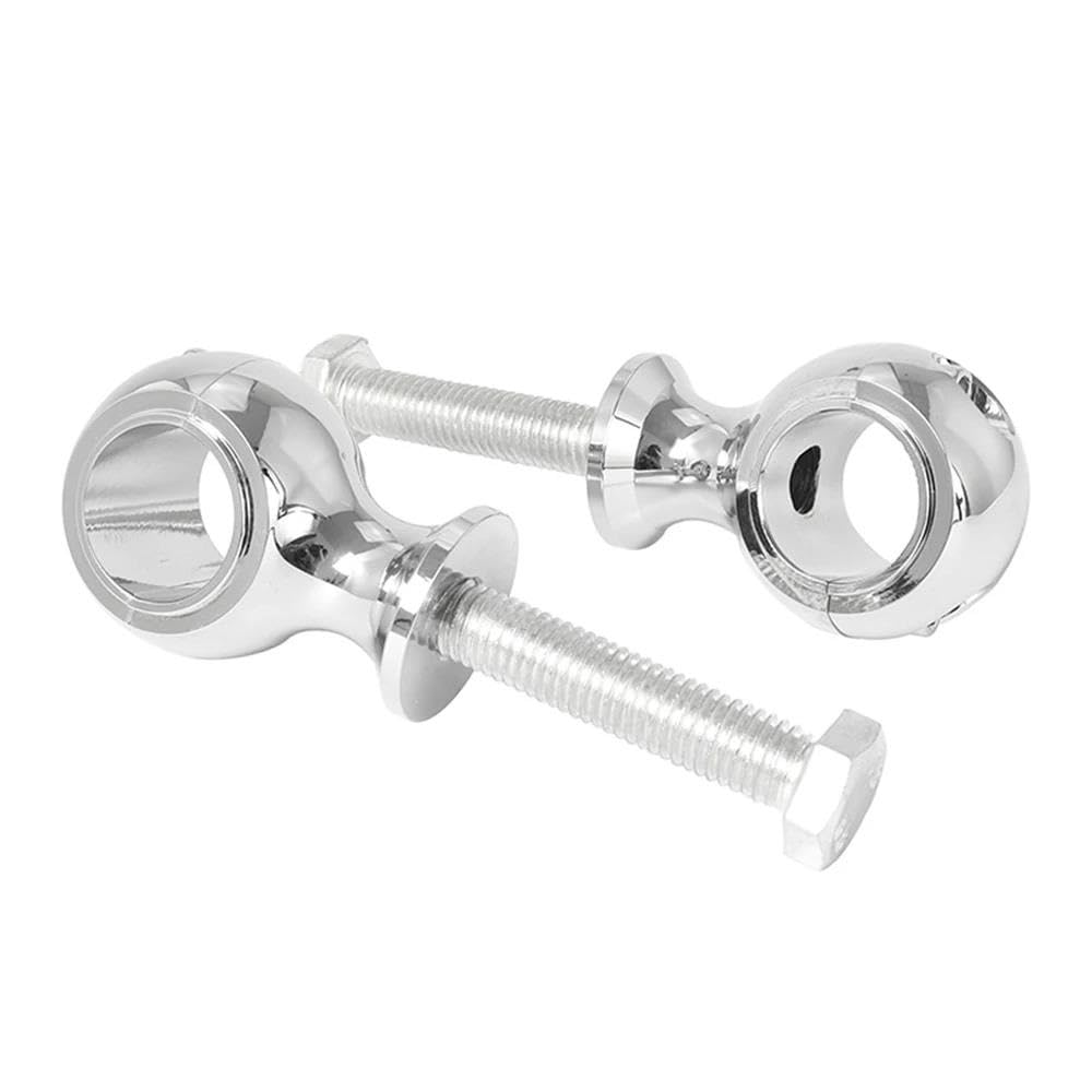 Abrazadera Manillar Abrazadera Universal Para Elevadores Manillar Motocicleta Redonda Gruesa 25 Mm Y 22 Mm Para Shadow Dyna Chopper Y Bobber Elevador(Chrome 25mm)