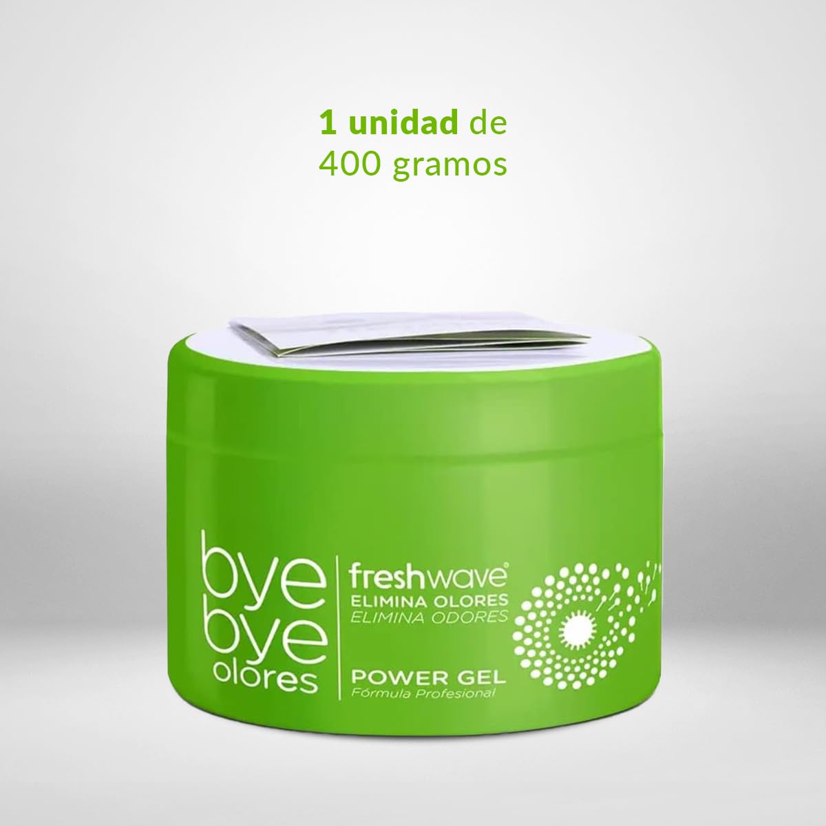 Gel Neutralizador de Olores natural. Absorbe Olor ideal para su Hogar - 400 g - Ingredientes Naturales como Lima, anís, pino y cedro - Freshwave Bye Bye Olores