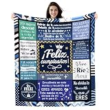 Amorea Regalo de cumpleaños Mantas para Hombres Niños Ideas de Mantas de Feliz Cumpleaños para Hijo Hermano Nieto Papá Abuelo Tío Amigo Regalo de Feliz cumpleaños para él (Feliz cumpleaños-él)