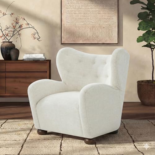 Sillón clásico chenille color topo miniatura 2