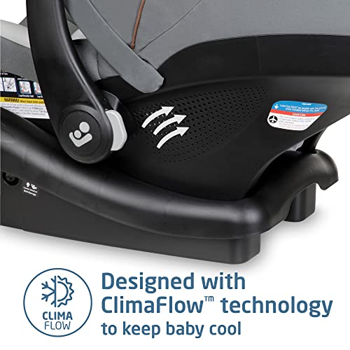 Image of Maxi-Cosi Mico Luxe Infant Car Seat with Base, Rear Facing Car Seat For Babies, Baby Carseat 4-30 lbs, Baby Car Seats, Infant Car Seats, Stone Glow