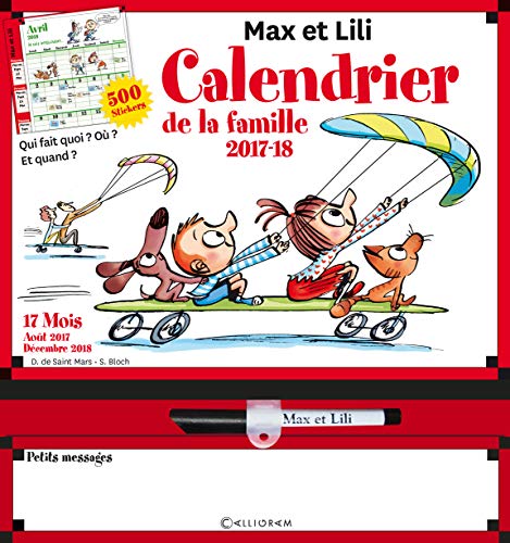 Télécharger Calendrier de la famille Max et Lili 2017-2018 Livre eBook France
