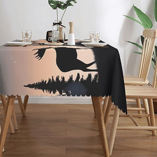 Nappe rectangulaire imperméable et anti-tache 137x183 cm lavable en machine - 4