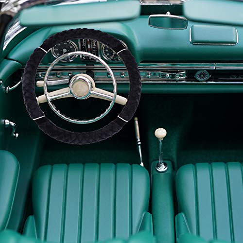 FAVOMOTO Tampa Do Volante Carro de Pelúcia Quente Tampa Do Volante Acessórios Antiderrapantes Do Car