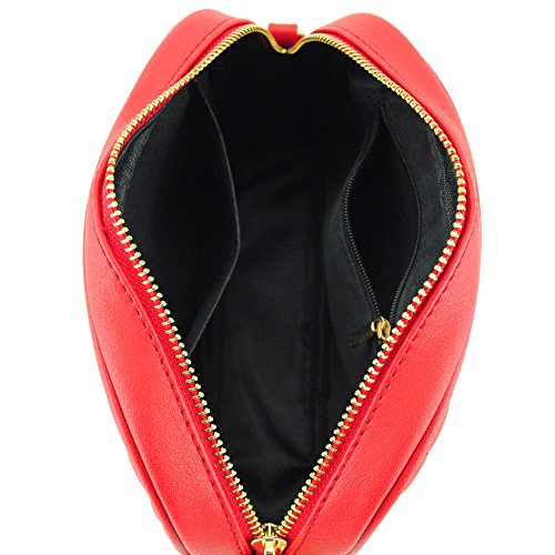 Image of Simple Shoulder Crossbody Bag With Metal Chain Strap And Tassel Top Zipper