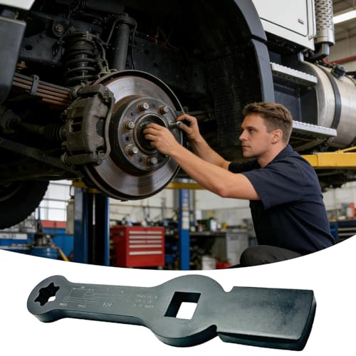 Outil à main clé à disque de frein robuste et clé à écrous pour camion - 4