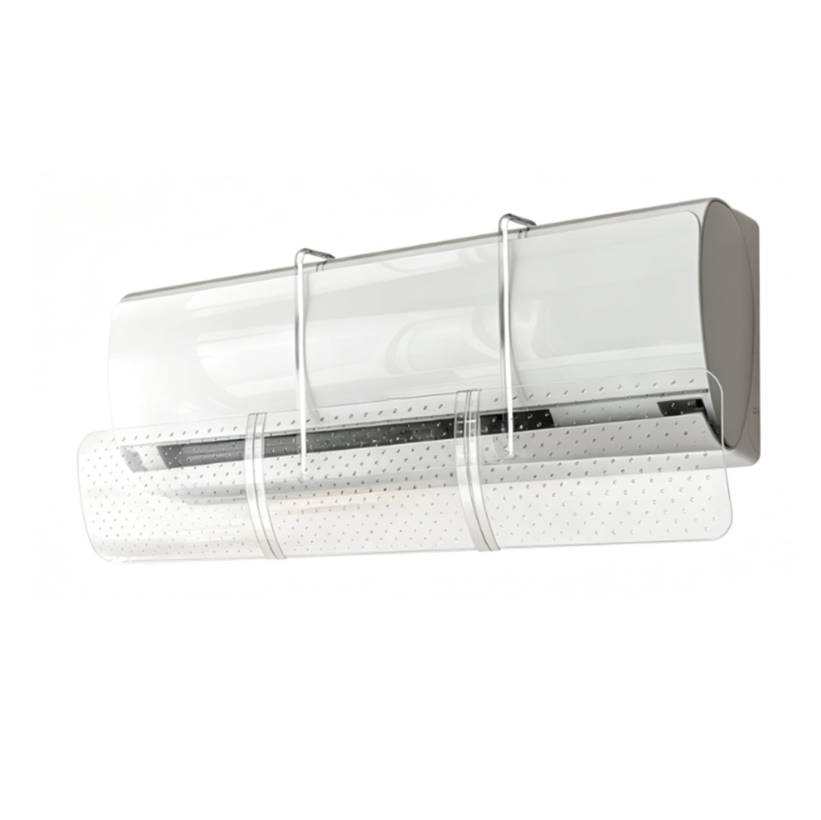 Zllpigls Clear Adjustable Split Air Vent Deflector, Telescopic Perforated Draft Blocker, Dual-Color Vent Shield With Filter, For Air Vents, Walls, And Ceilings(Clear)