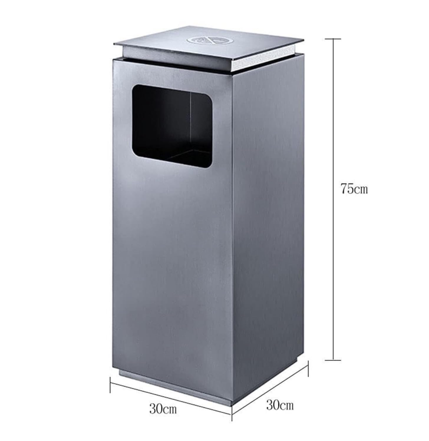 Outdoor Bin Commercial Trash Can Dustbin Floor-Standing Outdoor Garbage Container Entrance Trash Can Square Hotel Lobby Commercial Hotel Garbage Bin,