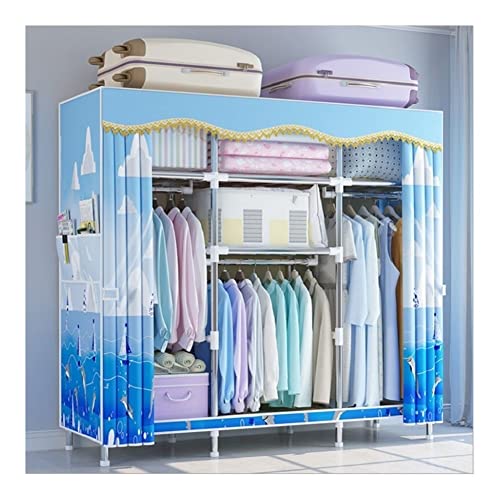 Armario de almacenamiento de ropa ZAW de 82 cm con estructura metálica dorada 2