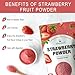 Freeze Dried Strawberry Powder for Baking& Drinks & Smoothie,Vegan,Non-GMO,Gluten Free,No Additives and Preservatives,4oz
