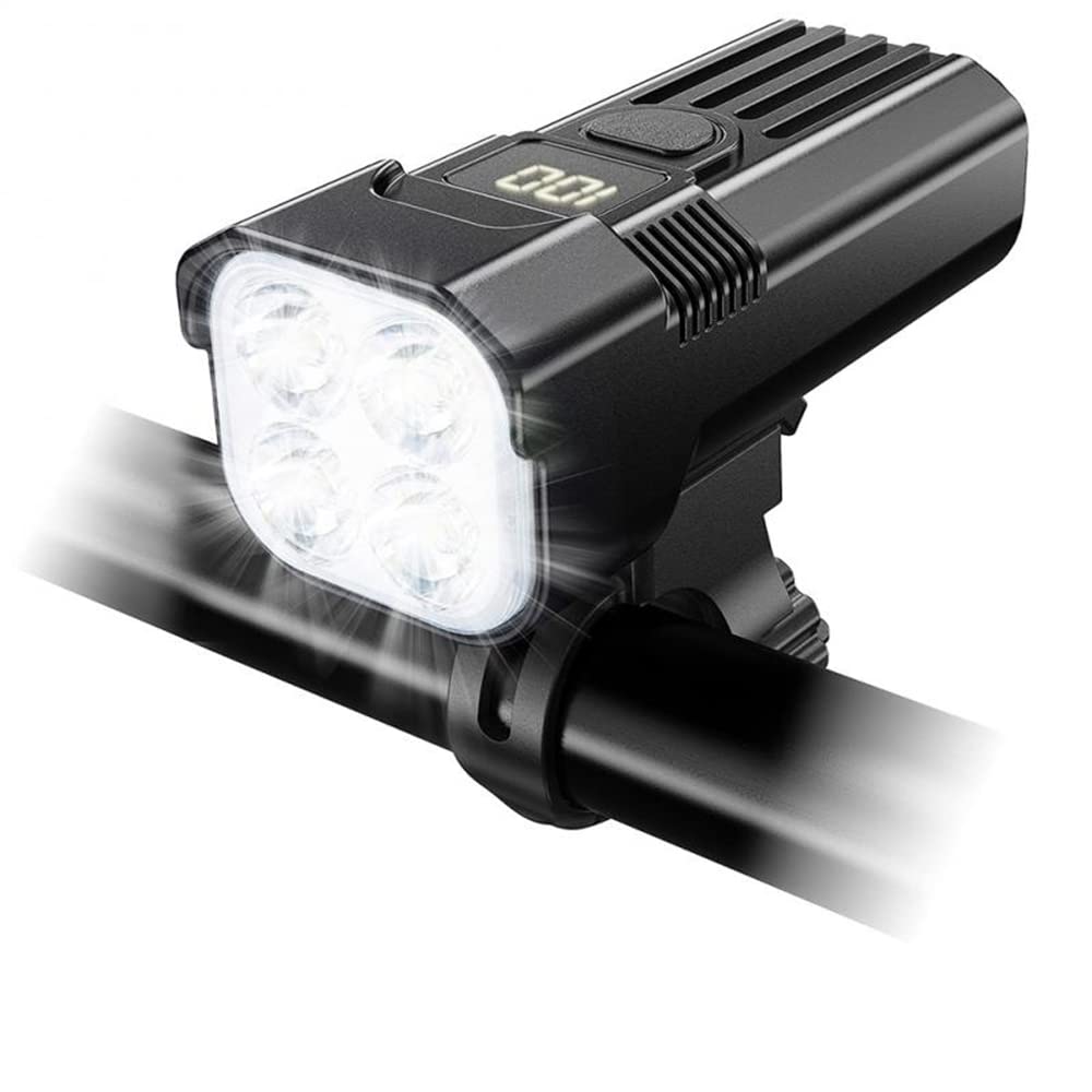 Éclairage vélo LED Rechargeable USB 5000 mAh, Phare Avant et arrière, Lampe Torche, Accessoires de vélo