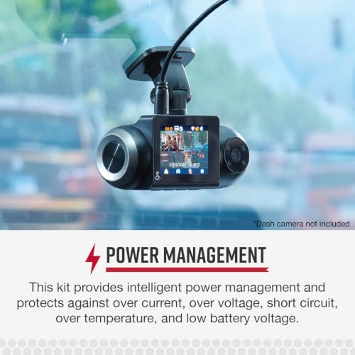 Image of Cobra 2.5A Micro USB Hardwire Kit for SC Series Dash Cams, 15ft Cable | Enables Parking Mode and Motion Detection Features (Select Models)