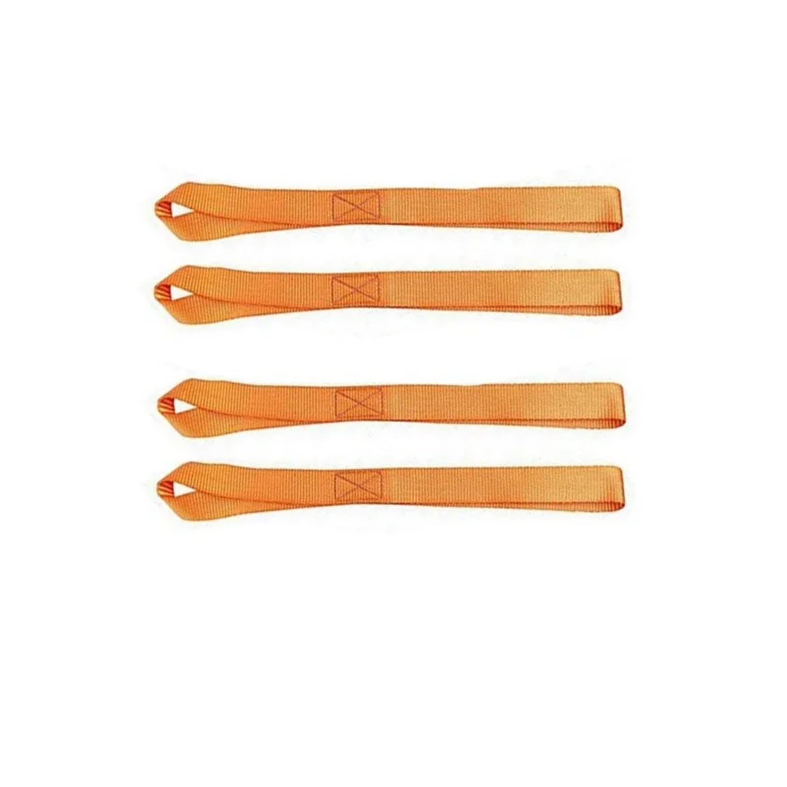 Tie Down Strap, Soft Loop Tie Down Straps Or Securing ATV Motorcycles Scooters Dirt Bikes Lawn Mutipurpose Motor Tie Downs Lugga Straps(Orange-4Pcs)
