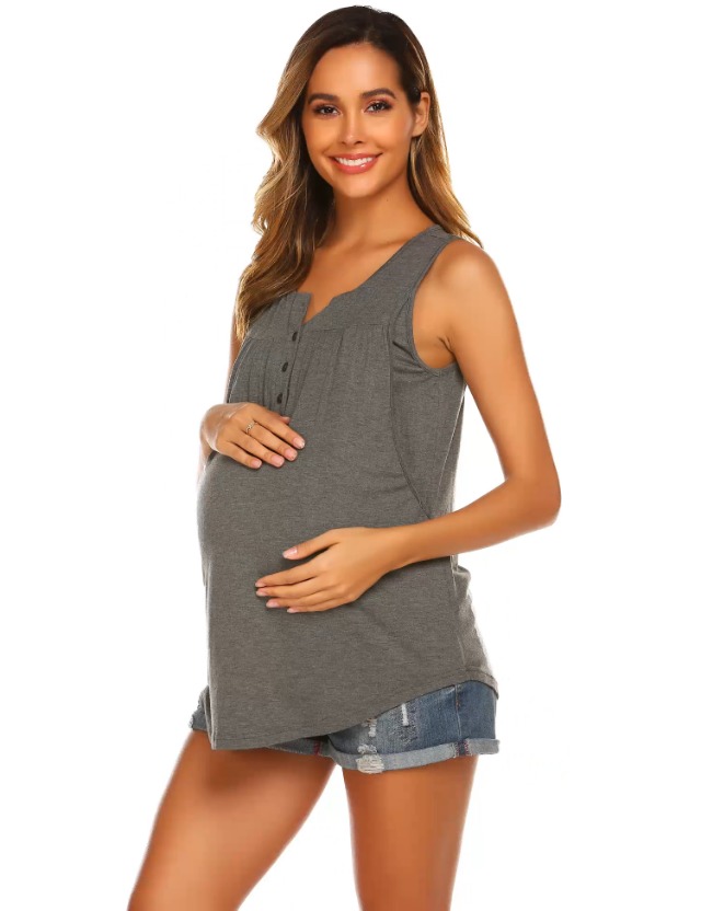 Maternity Clothes Ekouaer Womens Nursing Tank Tops For
